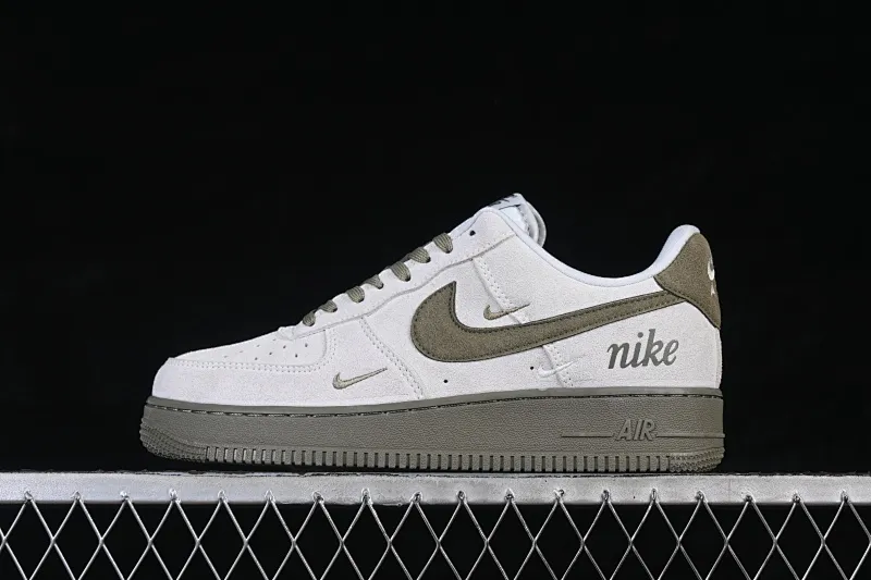 All Categories Nk Air Force 1 Air Force Series Nk Air Force 1 Low Air Force Low Nike Air Force 1'07 Low Olive Green Beige Air Force One Low Casual Shoes DF0188-122